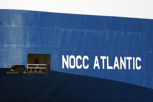 NOCC ATLANTIC　船首船名